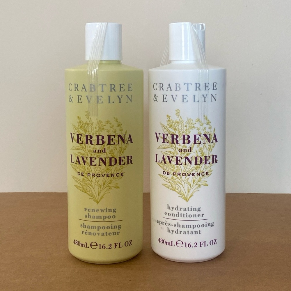 Crabtree & Evelyn Verbena & Lavender De Provence Shampoo & Conditioner 16.2 oz